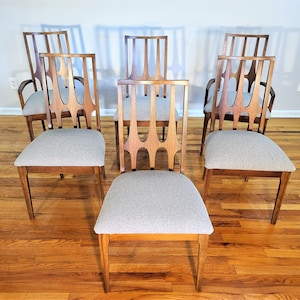 Mid Century Broyhill Brasilia Set of Six Dining Chairs