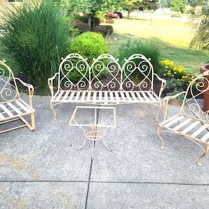 Mid Century Four Piece Patio Set