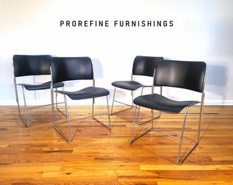 椅子 Arrben_ Sultana stackable dining chair Arrben Italy - Sultana - Stackable Chair - Set of 4 - Chrome