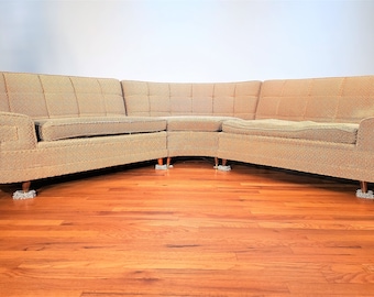 Mid Century Three Piece Sectional Sofa