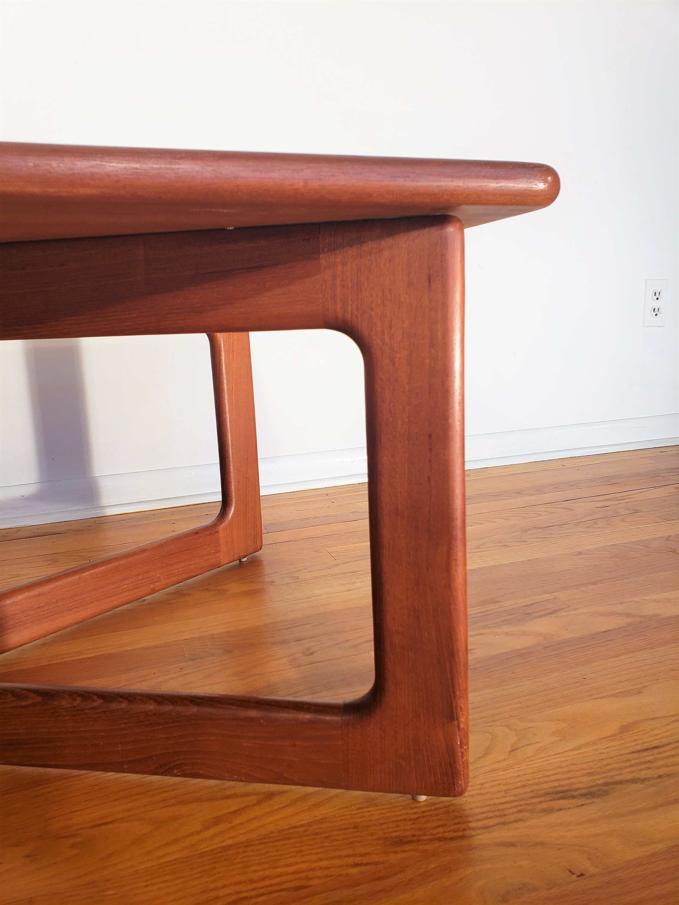Danish Modern K.D. Furniture Teak Coffee Table Etsy
