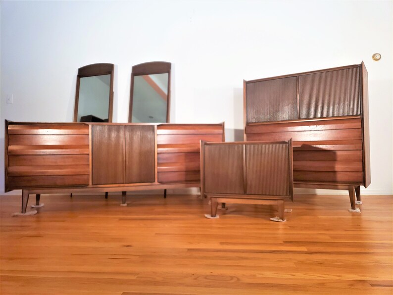 Mid Century Lane First Edition Bedroom Set Etsy