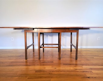 Mid Century American of Martinsville Drop Leaf Dining Table, Expandable to 81 Inches