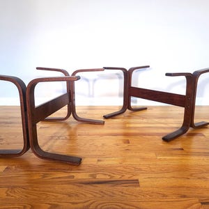 Mid Century Ingmar Relling &quot;Siesta&quot; Pair of Side Table Bases by Westnofa Furniture