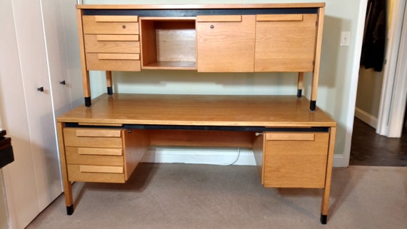 Mid Century Jens Risom Executive Desk Office Credenza Etsy