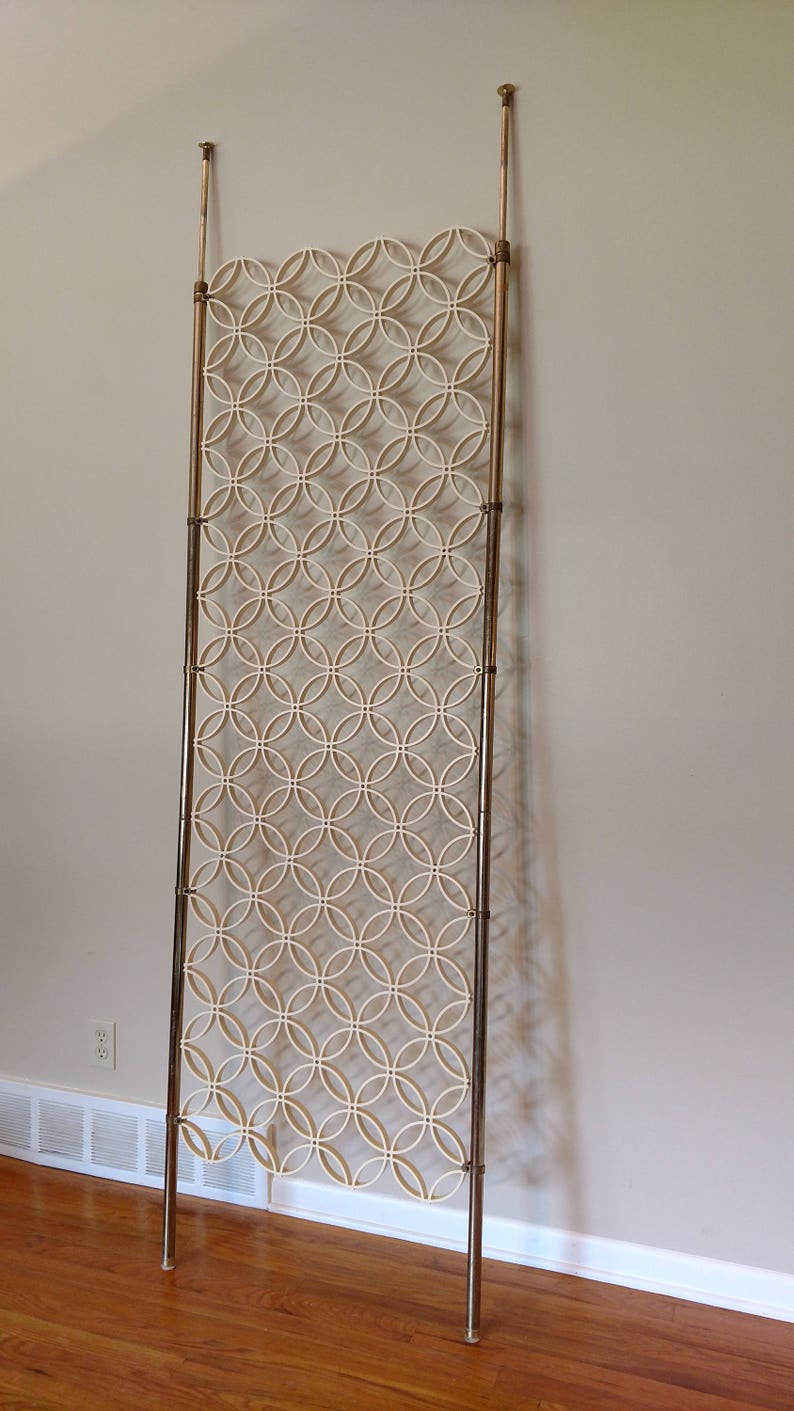Mid Century Tension Pole Room Divider Etsy