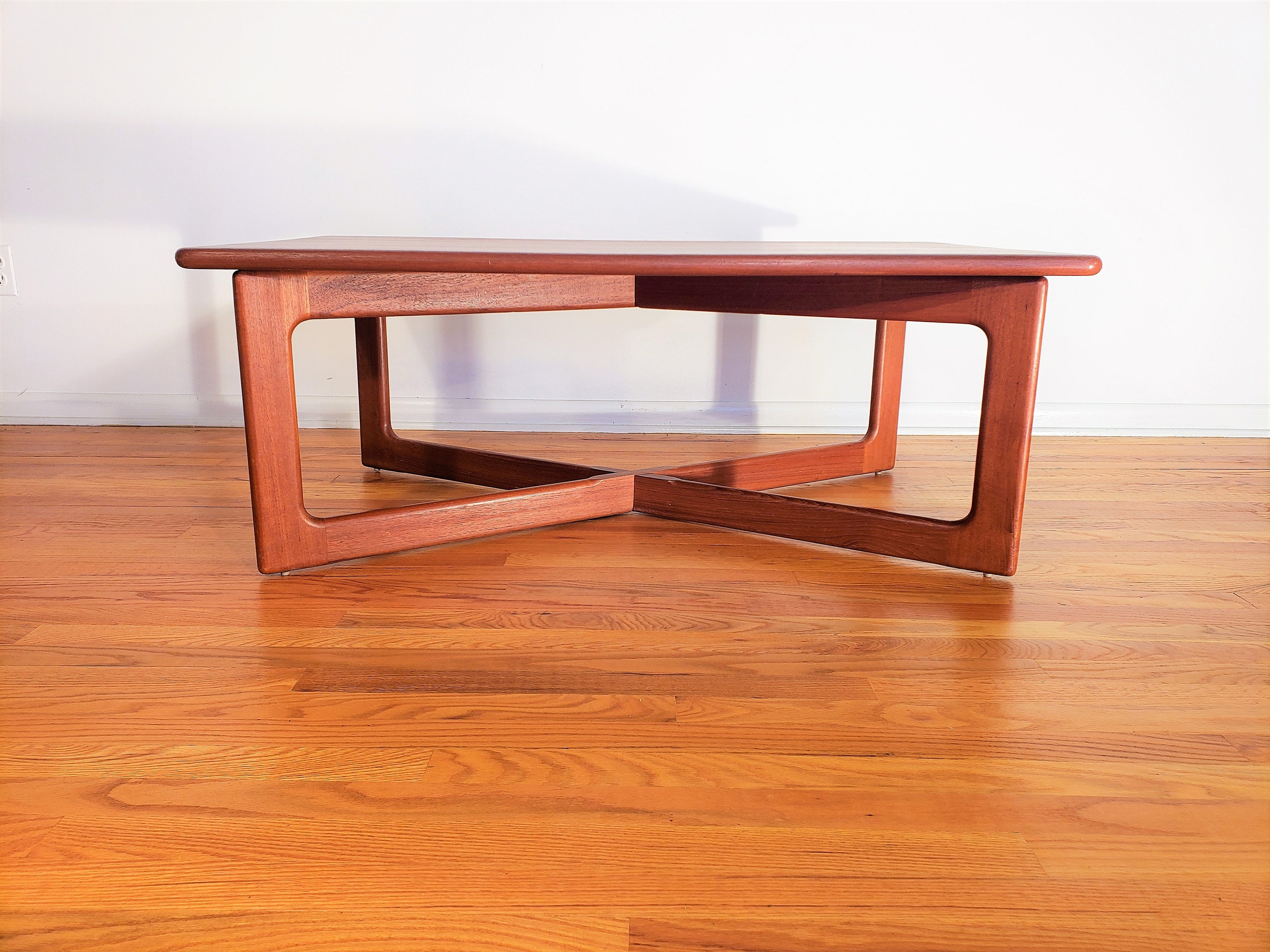 Danish Modern K.D. Furniture Teak Coffee Table Etsy