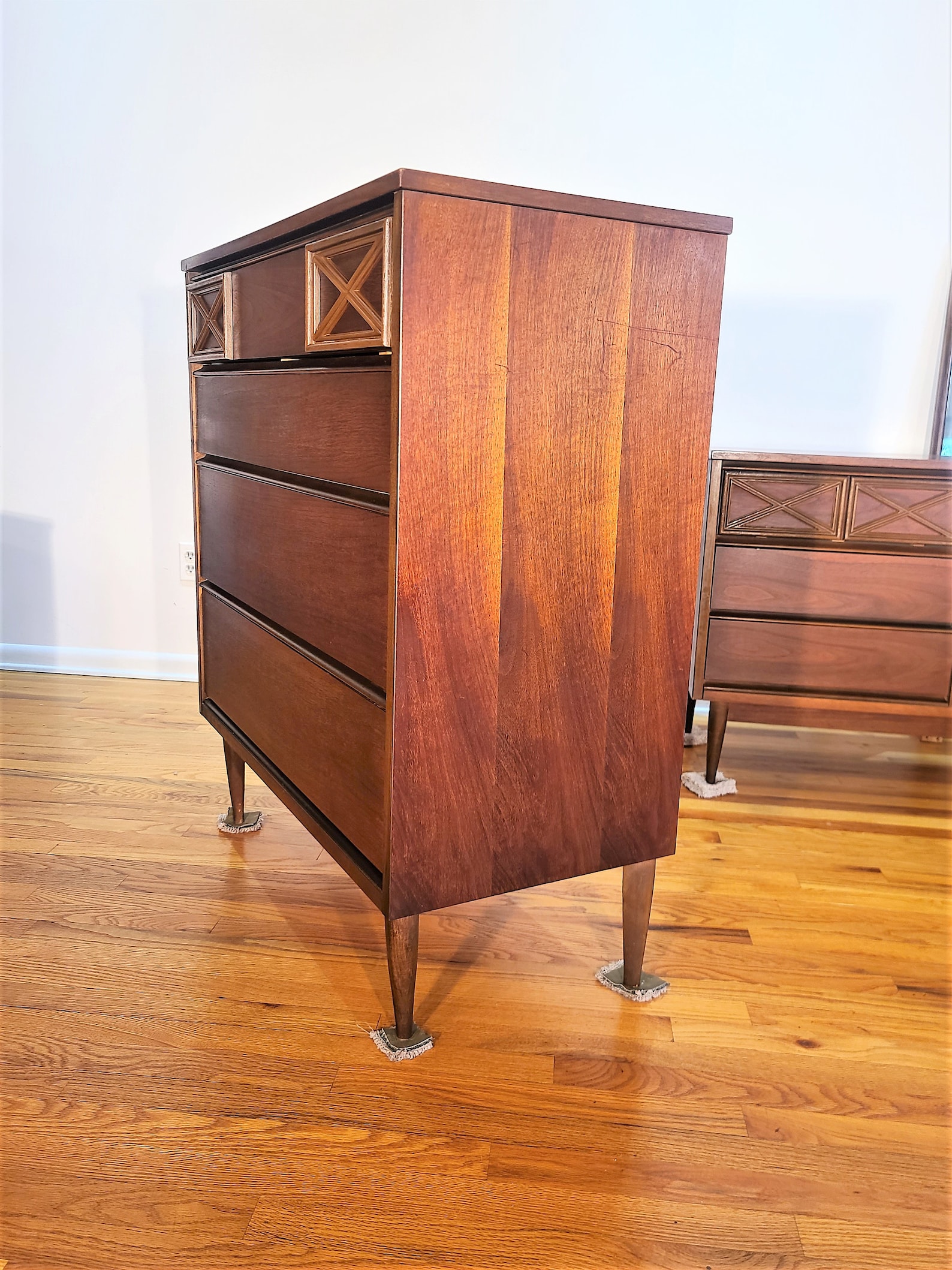 Mid Century Bassett Four Piece Bedroom Set Etsy