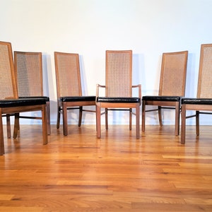 Mid Century Stanley Set of Six Dining Chairs