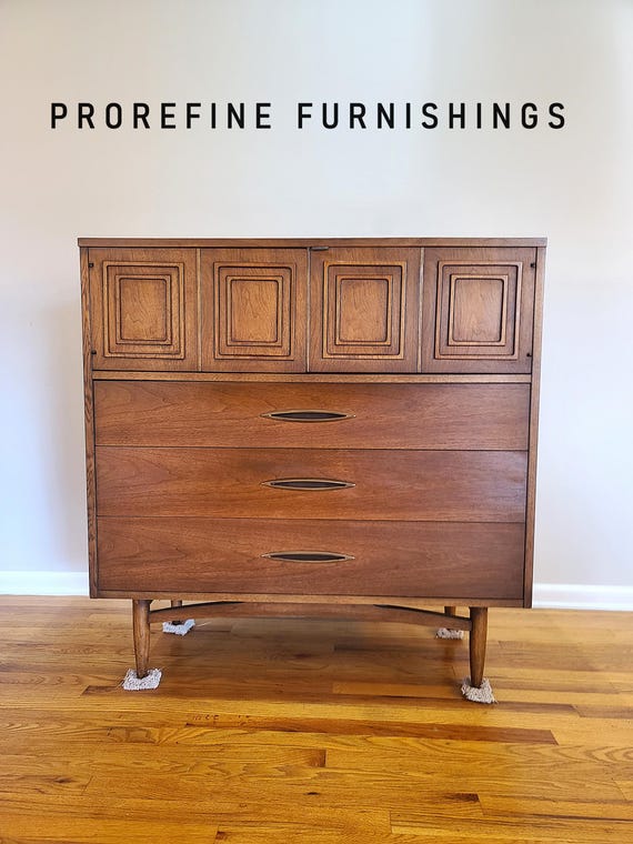 Mid Century Broyhill Sculptra Highboy Dresser - Etsy