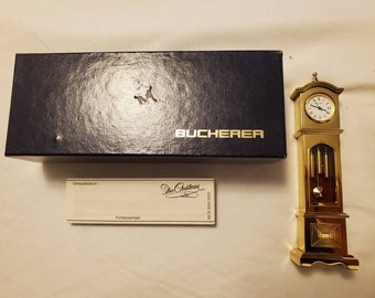 Signed BUCHERER Swiss 5 Jewel Pendant Watch with Pearl & Gold | Etsy