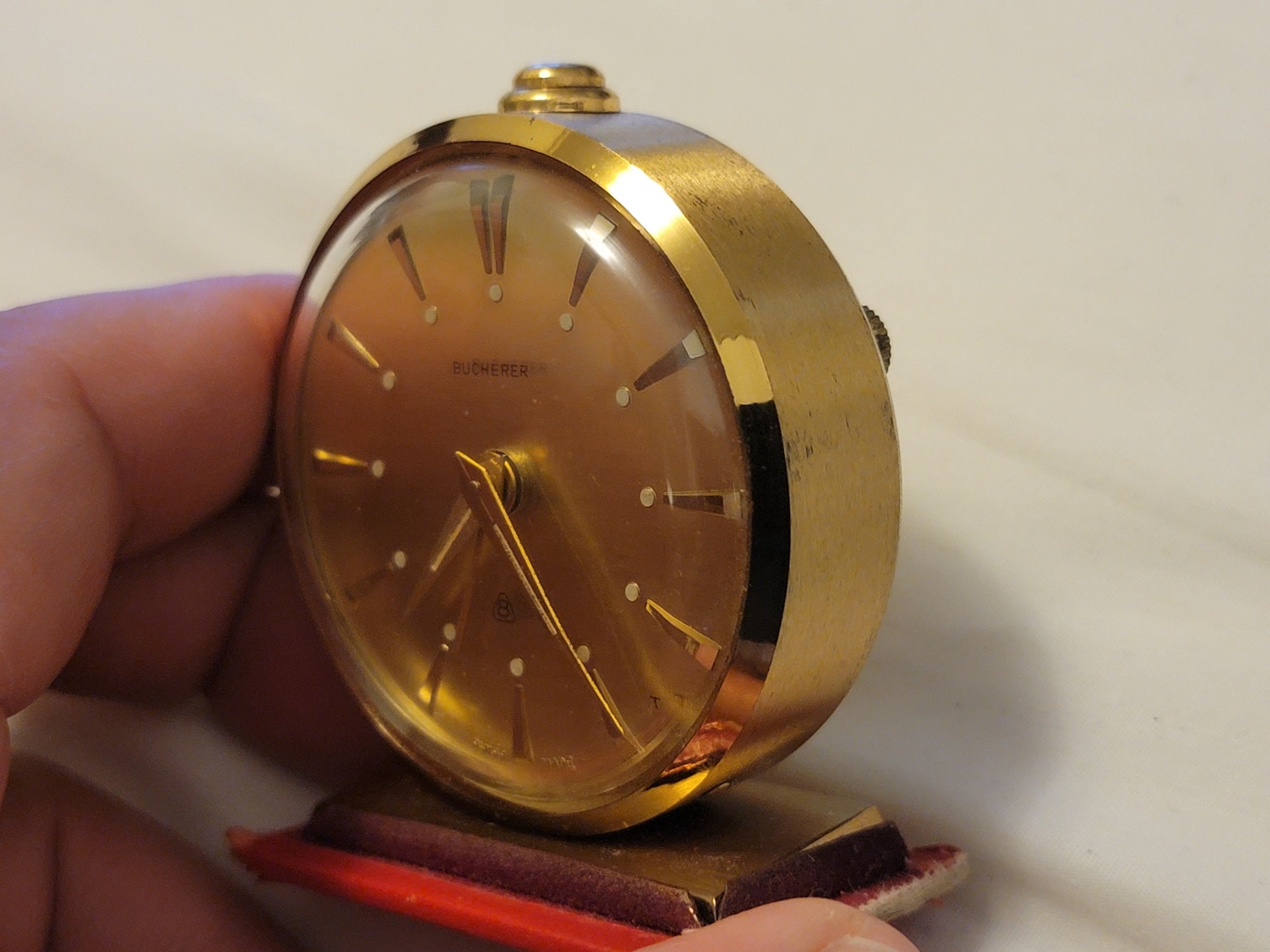 Vintage Bucherer 8 Brass Alarm Manual Wind Travel Clock - Etsy