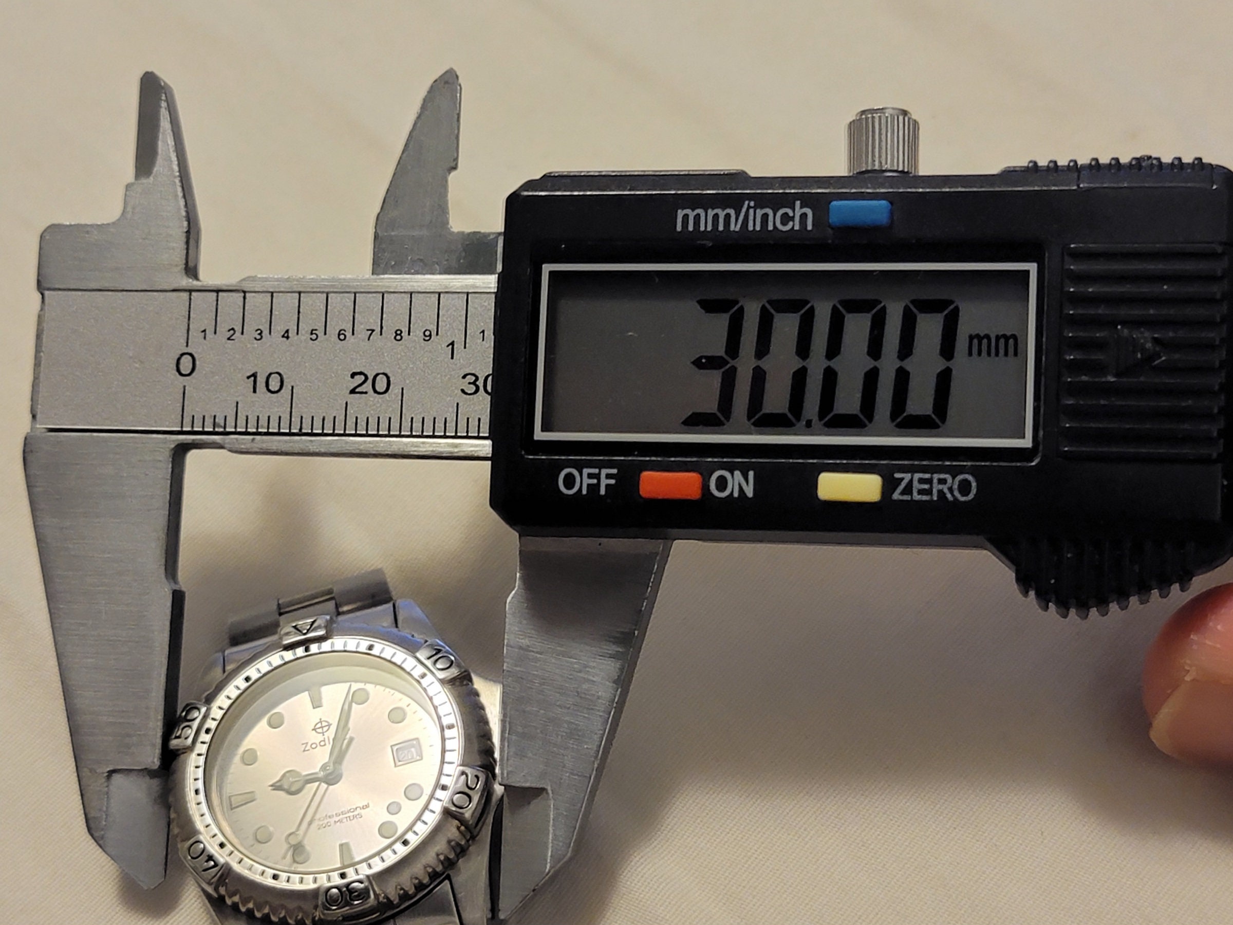 Vintage Zodiac Professional 208.68.58 Stainless Steel Swiss
