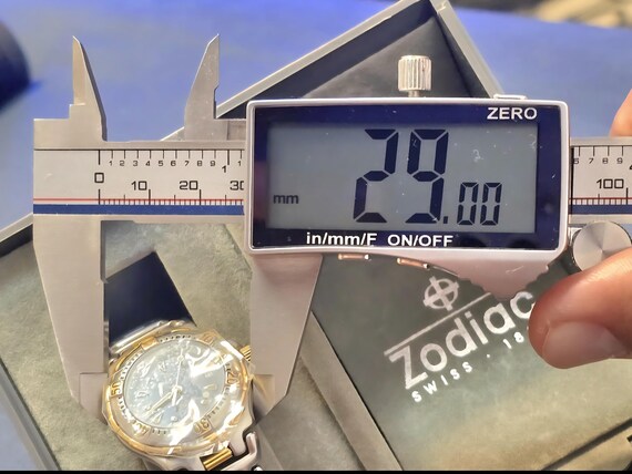 Zodiac 自動巻き 腕時計 200m防水 シルバー/ゴールド レディース Vintage Zodiac 308.29.09 Stainless Steel & Gold Plated 200M Swiss