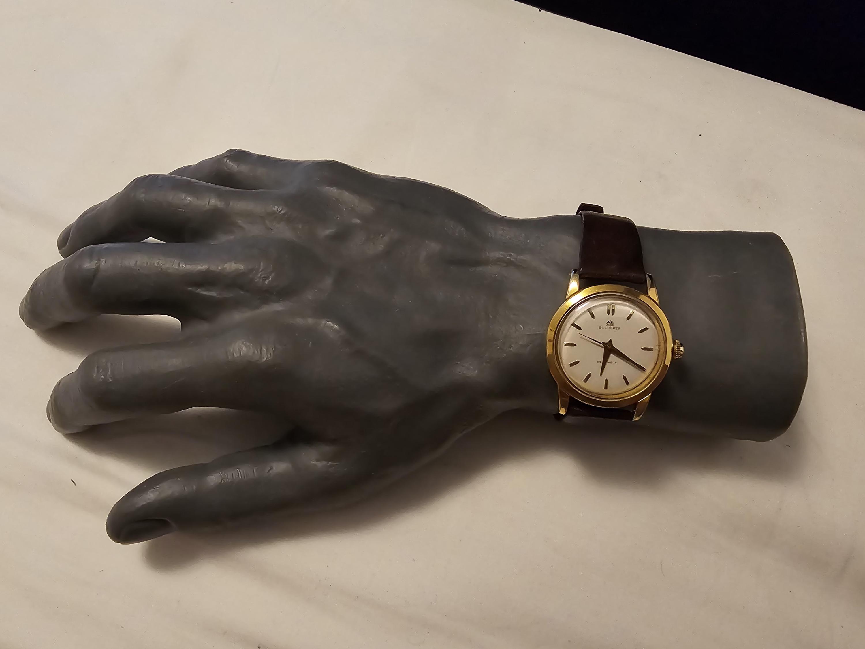 Vintage Bucherer Gold Plated Chronometer 25 Jewels Automatic Vintage Bucherer Gold Plated Chronometer 25 Jewels Automatic