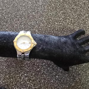 Ebel Sportwave E6187631 Stainless Steel & 18K Gold Swiss Made 7 Jewels Quartz Ladies Watch