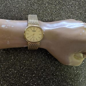 Vintage Longines Gold Plated Rectangular Swiss Made Quartz Men's Watch