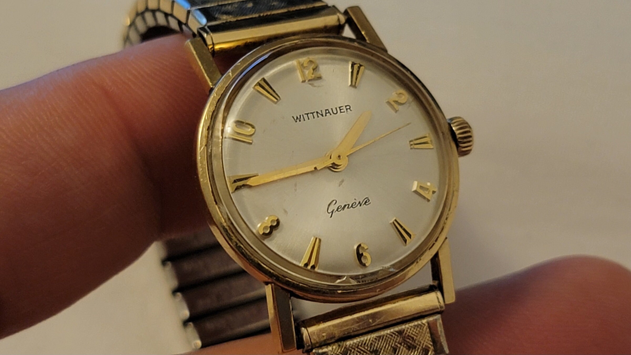 Vintage Wittnauer Geneve 10K Gold Filled Swiss Made Manual Wind