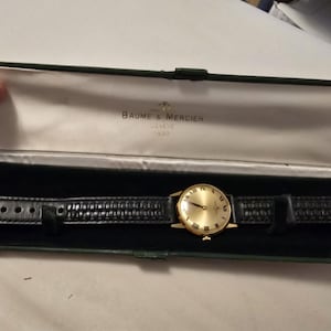 Rare Vintage Baume & Mercier 18K Gold Swiss-Made Manual Wind Men's Watch