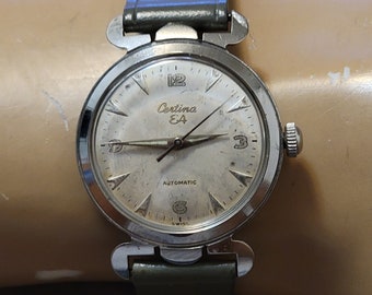 希少なヴィンテージ サーチナ EA ステンレススチール スイス製 自動