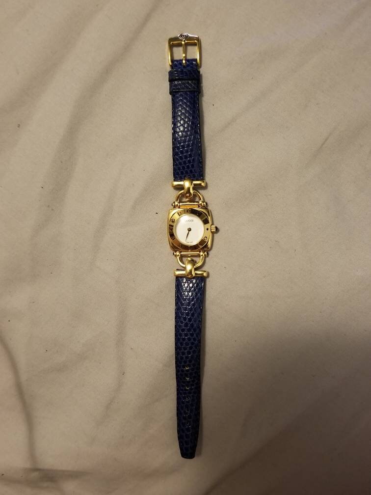 Vintage Gucci 6300L Horsebit Gold 
