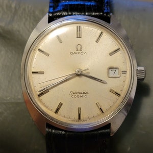 Vintage Omega Seamaster Cosmic Stainless Steel Manual Wind Men&#39;s Watch