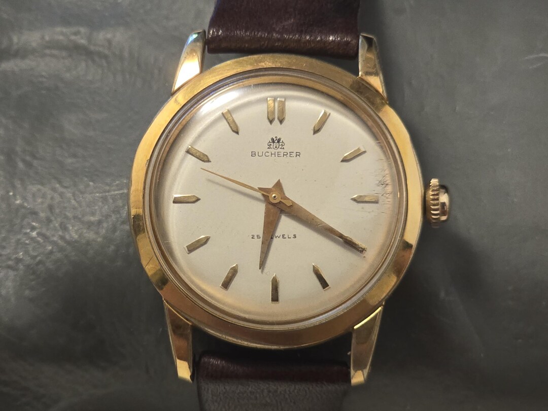 BUCHERER ROUND SQUARE AUTOMATIC 25JEWELS