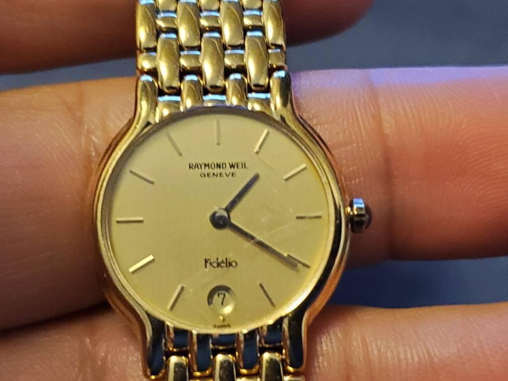 Raymond Weil Geneve Fidelio 4702 18K Gold Electroplated Quartz