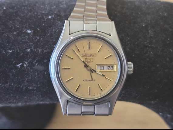 Vintage Seiko 5 2906-0820 Stainless Steel 17 Jewels Day/date