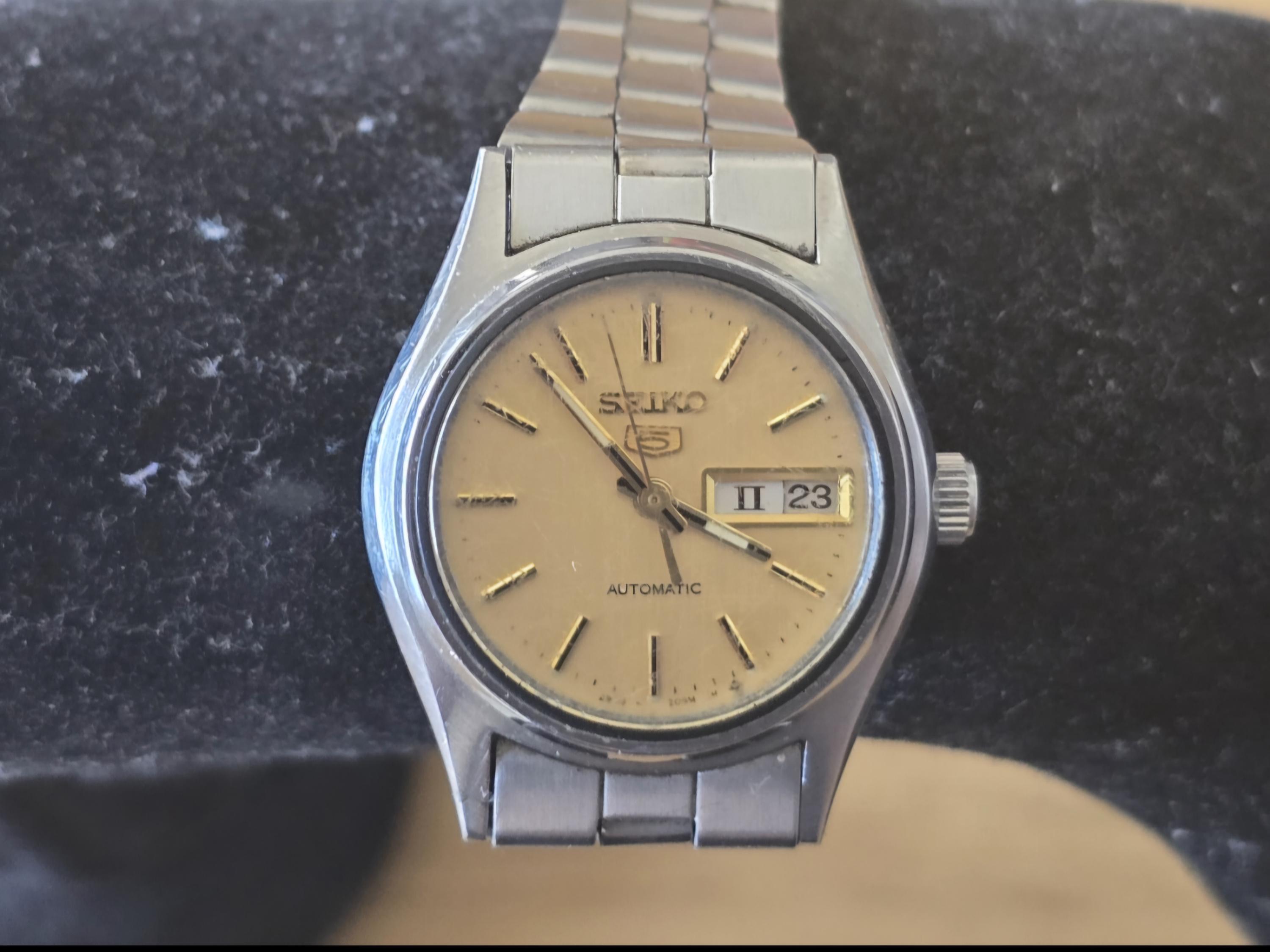 Vintage Seiko 5 2906-0820 Stainless Steel 17 Jewels Day/date