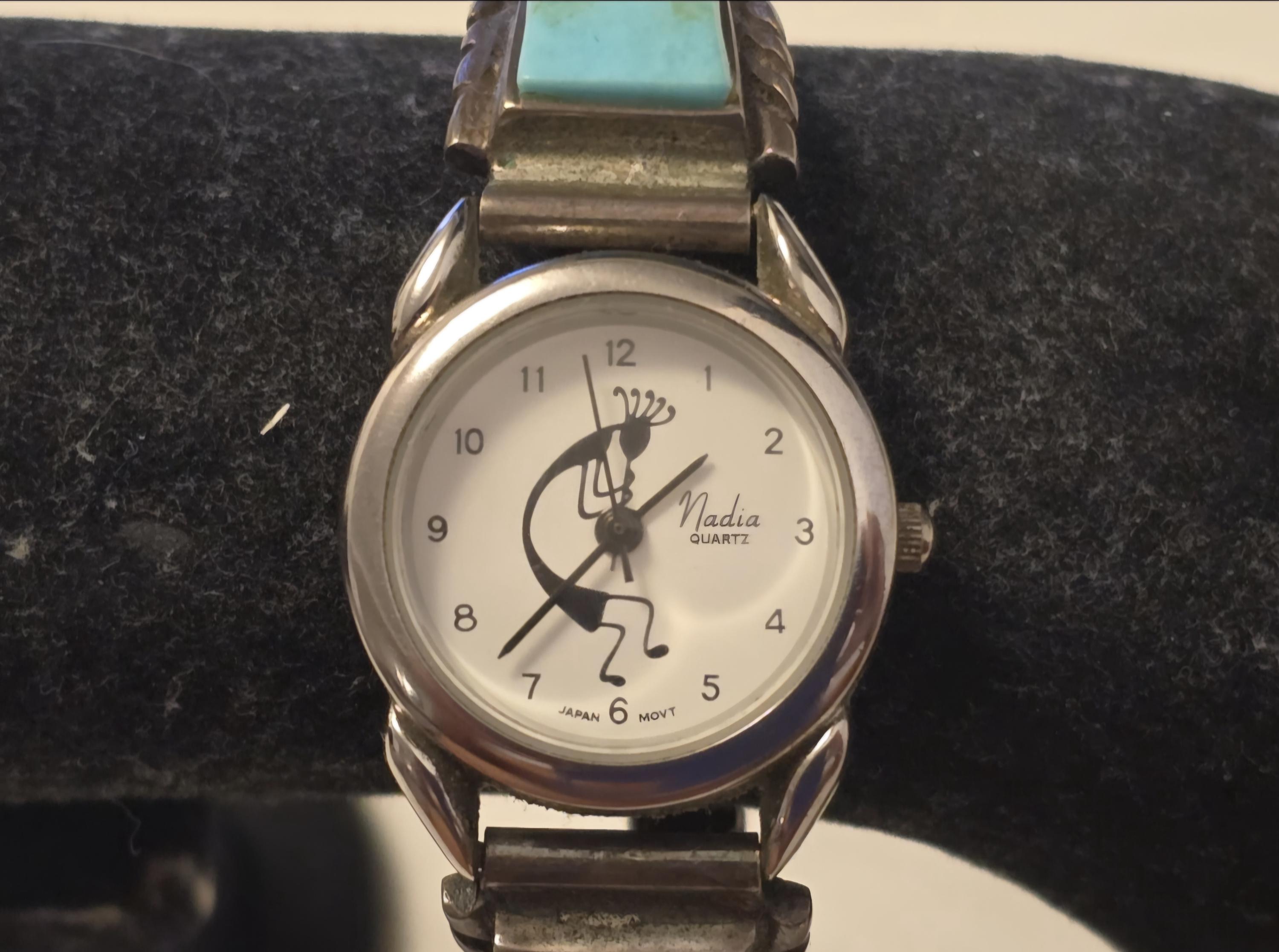 NADIA Kokopelli Watch Signed Zuni Sterling Watch Tips Kokopelli Watch - Etsy main image 2