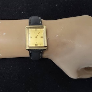Vintage Bulova M7 Gold Electro Plated Retangular Manual Wind Men&#39;s Watch