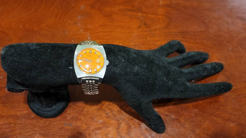 Rare Vintage Seiko Chorus 2118-0310 Orange Dial Manual Wind - Etsy