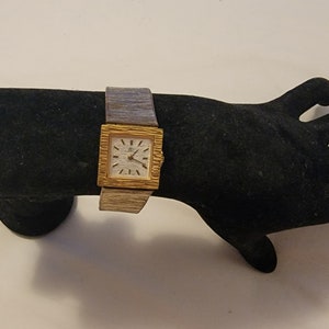 Vintage Bucherer 5.2176 Gold Plated Square Case Manual Wind Ladies Watch