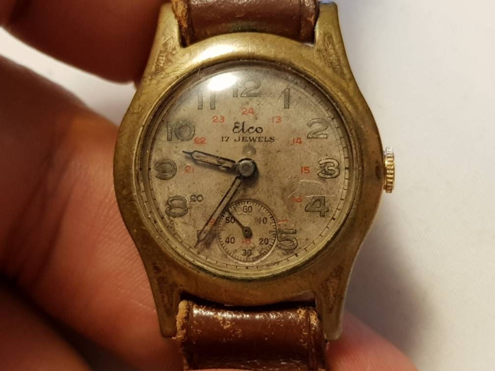 Vintage Elco 17 Jewels Manual Wind Ladies Watch Etsy