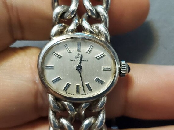 Raro Vintage Bucherer plata esterlina cuerda manual senoras reloj Etsy Mexico