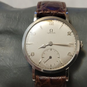 Vintage Omega Stainless Steel Sub Swiss Made Manual Wind Men&#39;s Watch