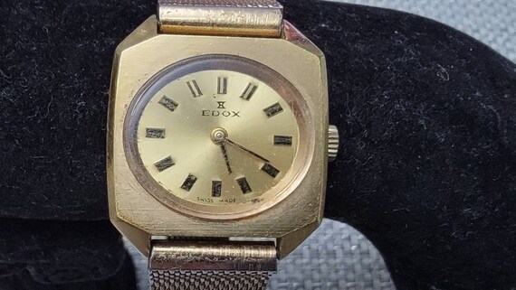 Vintage Edox Gold Plated Swiss Made Manual Wind Ladies Watch Etsy UK