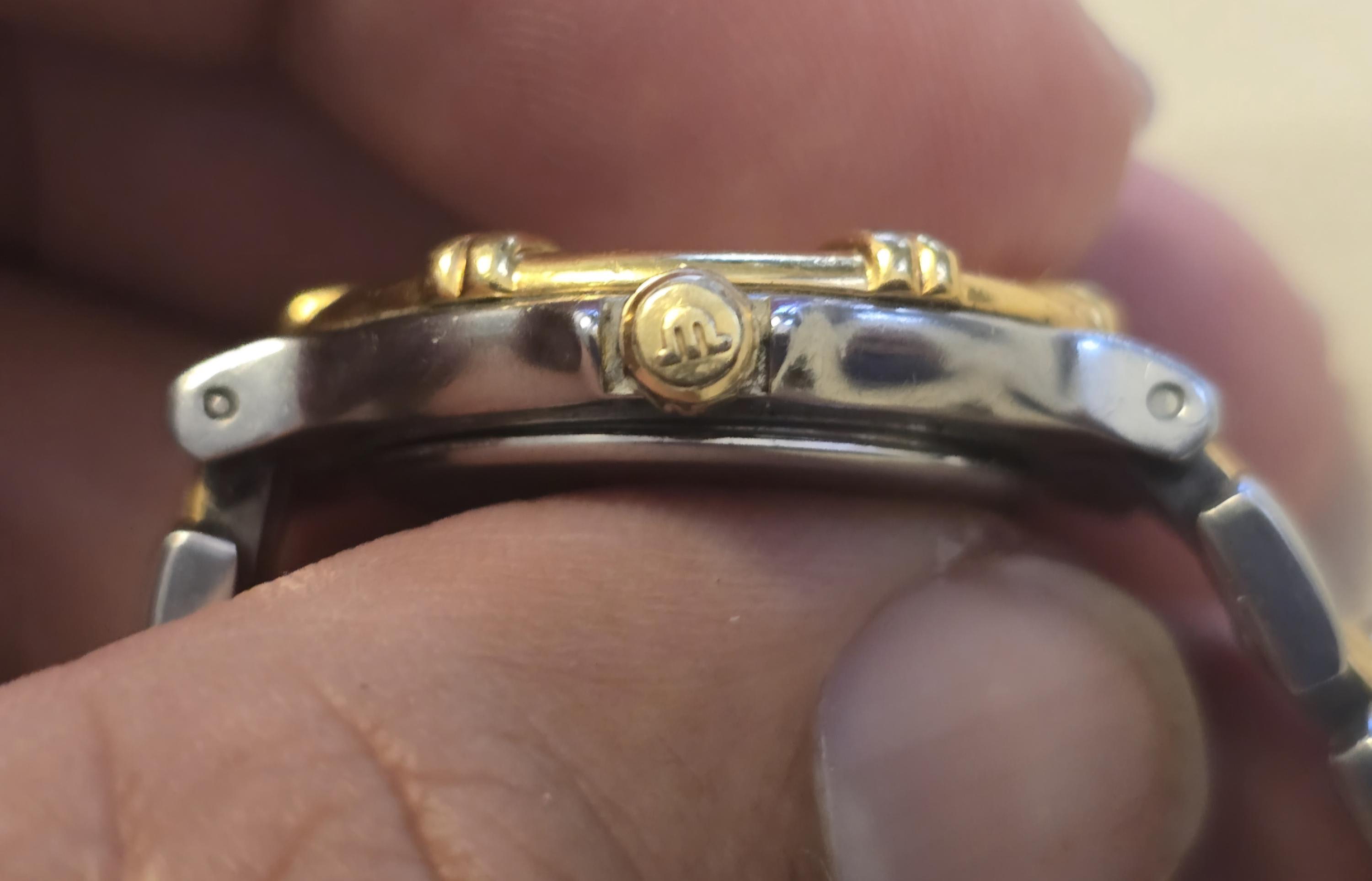 モーリス ラクロア カリプソ ステンレススチール & 18K ゴールドメッキ