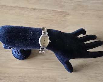 Rare Vintage Omega DeVille 1455 791.0887 Gold Plated Diamond Swiss-Made Quartz Ladies Watch