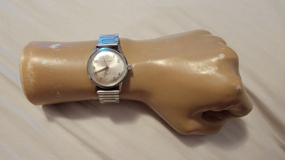 Vintage Helbros Invincible Quartz Diamond Watch Original Box