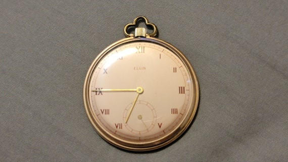 Vintage Elgin 10K Gold Filled Manual Wind Men's P… - image 1