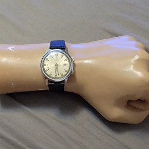 Rare Vintage Helbros Alarm Calendar Ref.79922 Manual Wind Men&#39;s Watch