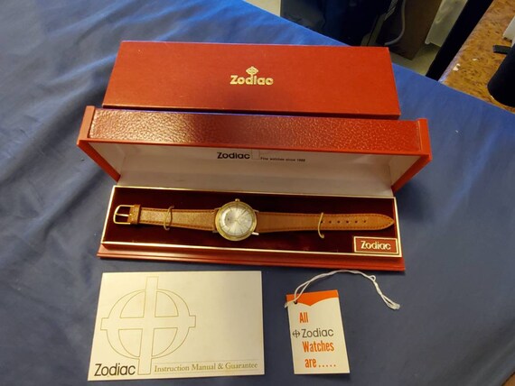 Vintage Zodiac Hermetic Manual Wind 14k Solid Yell