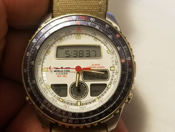 Rare Vintage Citizen Promaster World Time C420-Q00079WR 100 | Etsy Ireland