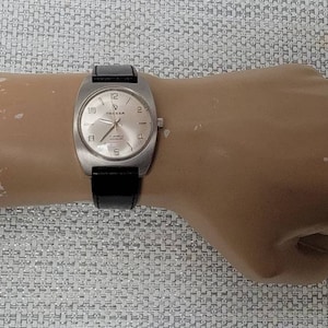 Vintage Tressa Stainless Steel Manual Wind 17 Jewels Men&#39;s Watch