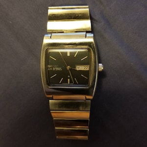 Rare Vintage Seiko LM 5605-5039 Automatic 23 Jewels Men's Watch