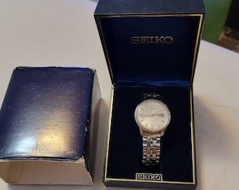Vintage Seiko Sportsmatic 5 Diashock 6619-9990 Stainless Steel 21 Jewels Automatic Men's Watch