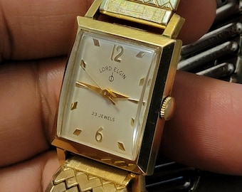 Elgin Mens Watches Prices Vintage Lord Elgin 10K Gold Filled 23