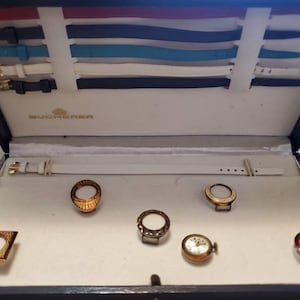 Rare Vintage Bucherer 17 Jewels Interchangeable Face & Bands Ladies Manual Wind Watch